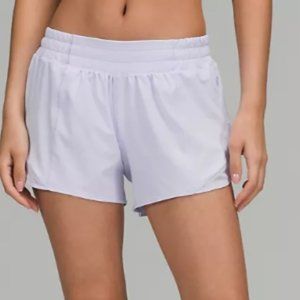 lululemon Hotty Hot Low-Rise Lined Short 4" - Pastel Blue, Size 6